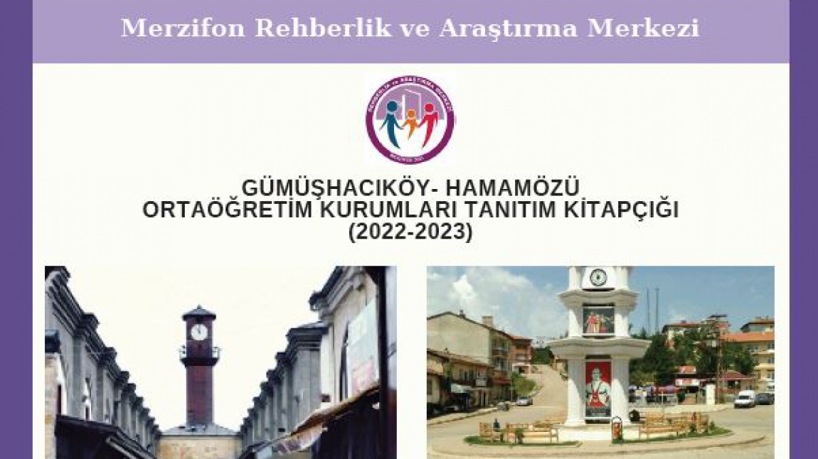 Gümüşhacıköy-Hamamözü Ortaöğretim Kurumları Tanıtım Kitapçığı / 2022-2023