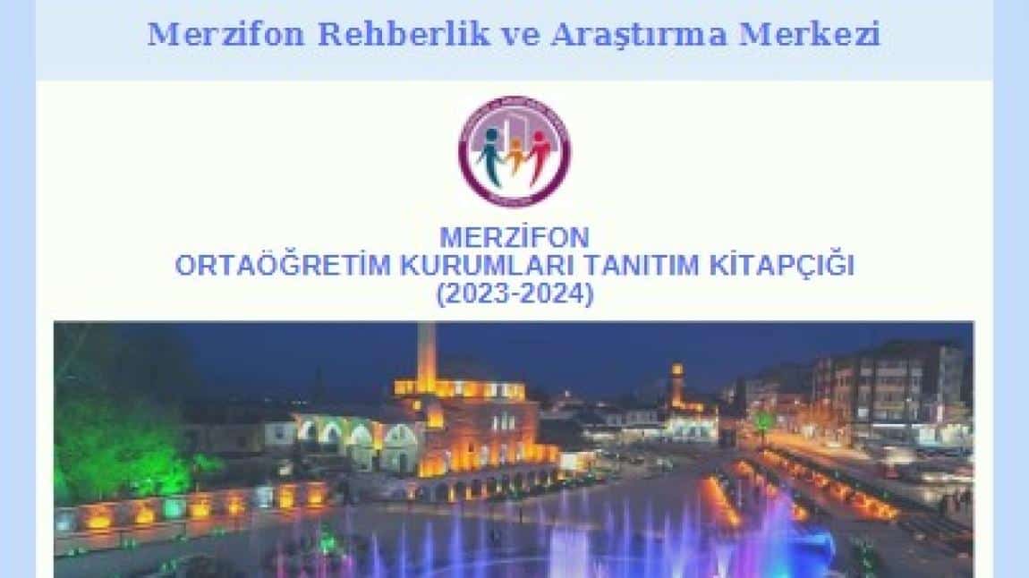 Merzifon Ortaöğretim Kurumları Tanıtım Kitapçığı Güncellendi. / 2023 - 2024